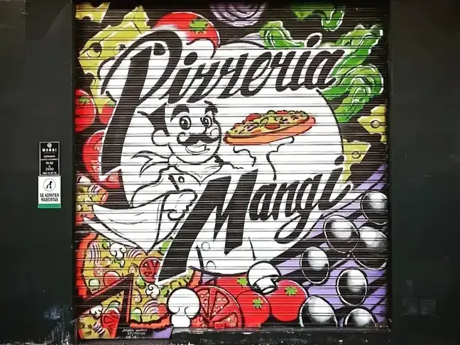 Graffiti para pizzería